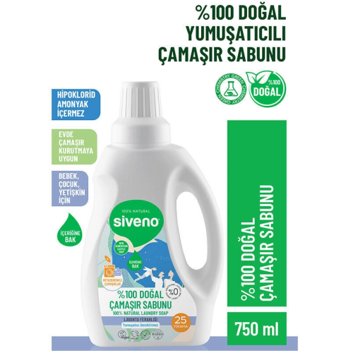 Siveno Doğal Çamaşır Sabunu 750 ml - 1