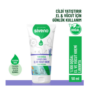 Siveno Doğal El ve Vücut Kremi Lavanta 50 ml