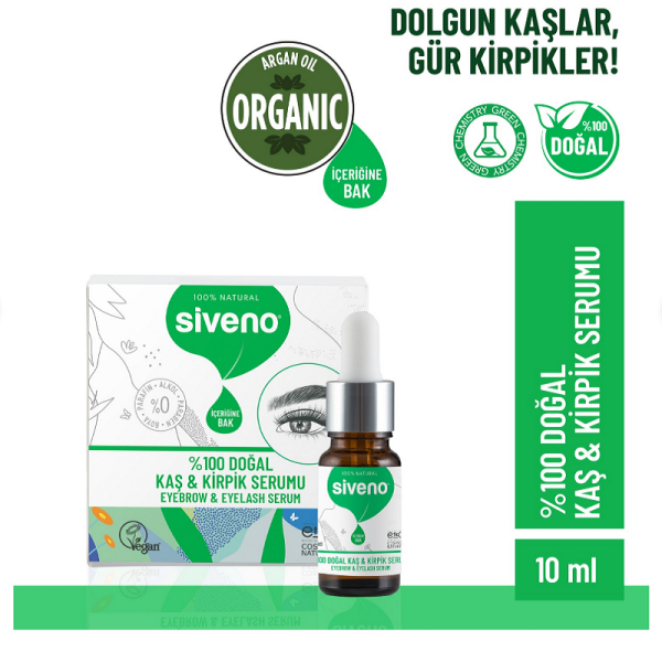 Siveno Doğal Kaş ve Kirpik Serumu 10 ml - 1