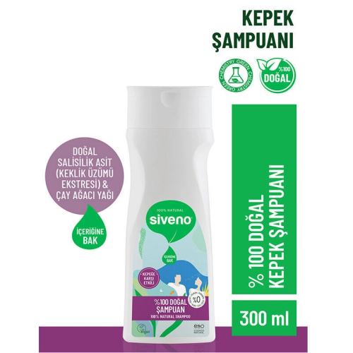Siveno Doğal Kepeğe Karşı Etkili Şampuan 300 ml - 1