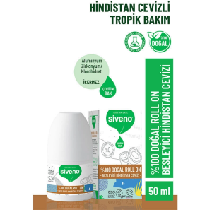 Siveno Doğal Roll-On Besleyici Hindistan Cevizli 50 ml