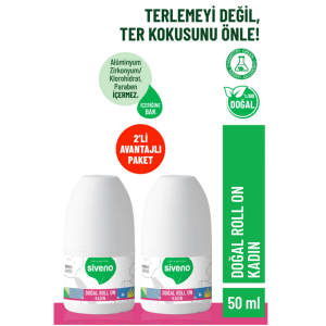 Siveno Doğal Roll-On Kadınlar İçin 50 ml 2'li - Siveno