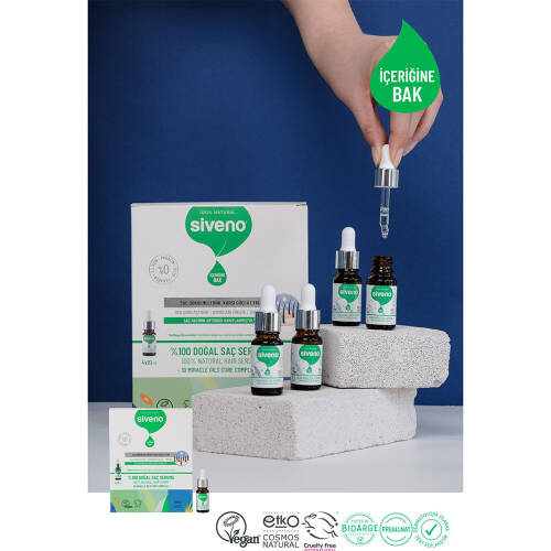 Siveno Doğal Saç Serumu 4x10 ml - 4