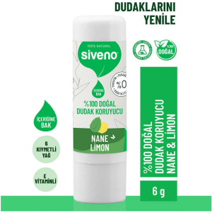 Siveno Lip Dudak Kremi Nane Limon 6 gr