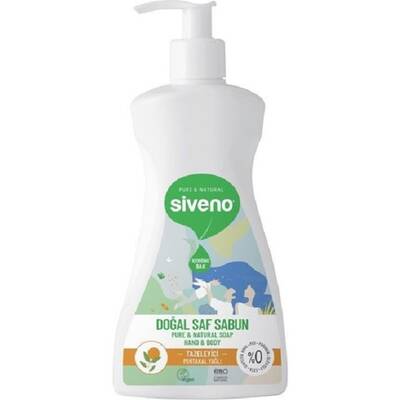Siveno Portakal Yağlı Doğal Sıvı Sabun El Ve Vücut Için 300 Ml - 1