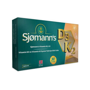 Sjomann's D3k2 Çiğnenebilir Jel 30 Tablet