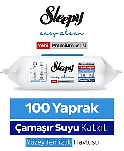 Sleepy Easy Clean Çamaşır Suyu Katkılı Yüzey Temizlik Havlusu 100 Yaprak