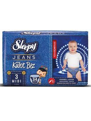 Sleepy Jeans Külot Bez 3 Beden Midi 34lü - 1