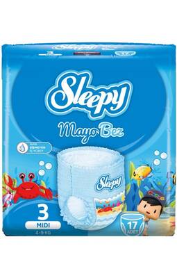 Sleepy Mayo Külot Bez 3 Beden Midi 4-9 Kg 17 Adet - 1