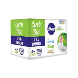 Sleepy Natural Bebek Bezi 4'Lü Jumbo 5 Numara Junior 96 Adet