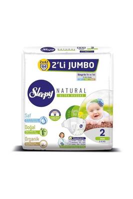 Sleepy Natural İkili Jumbo Bebek Bezi 2 Beden 84 Adet - 1