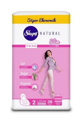 Sleepy Natural Slim İnce Ped Uzun 20'li - 1