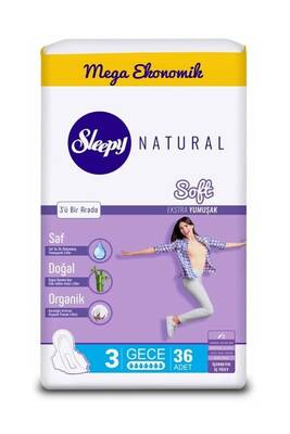 Sleepy Natural Soft Mega Ped Gece 36'lı - 1