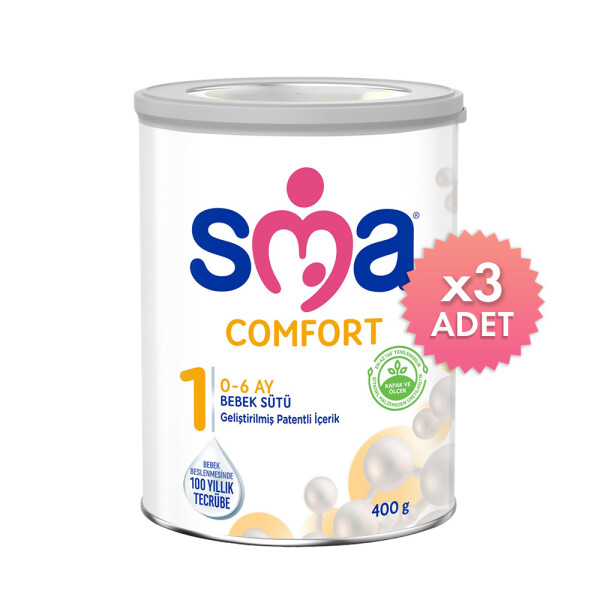 Sma Comfort 1 Bebek Sütü 400 gr 3'lü - 1