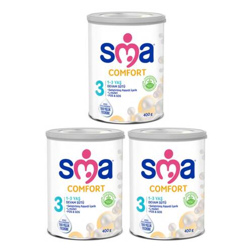 SMA Comfort 3 Devam Sütü 400 gr 3'lü - 1