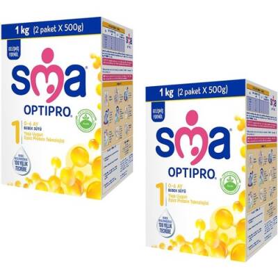 SMA Optipro 1 Bebek Sütü 1000 gr 2'li - 1