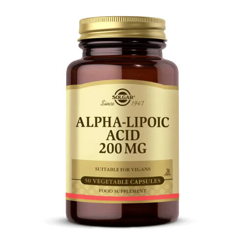 Solgar Alpha Lipoic Acid 200 mg 50 Kapsül - 1