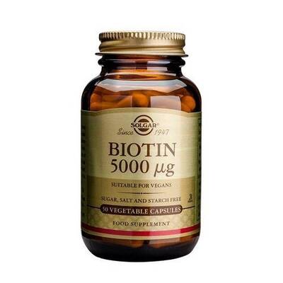 Solgar Biotin 5000 mcg 50 Kapsül - 1