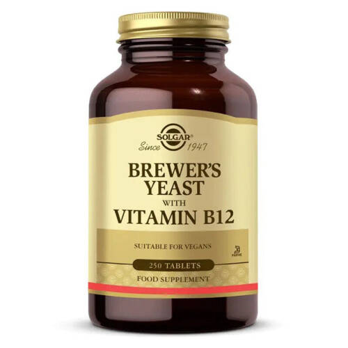Solgar Brewer's Yeast with Vitamin B12 250 Tablet - 1