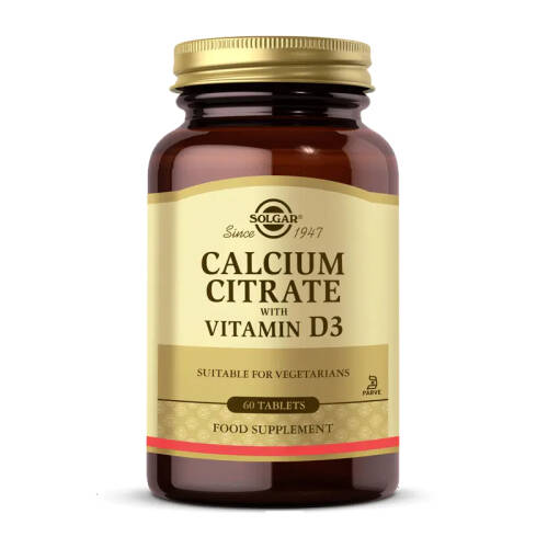 Solgar Calcium Citrate with Vitamin D3 250 mg 60 tablet - 1