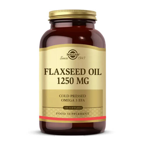 Solgar Flaxseed Oil 1250 mg 100 Kapsül - 1
