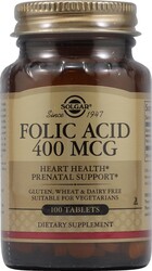 Solgar Folic Acid 400 mcg 100 Tablet