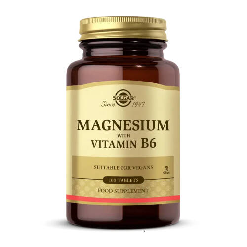 Solgar Magnesium with Vitamin B6 100 Tablet - 1