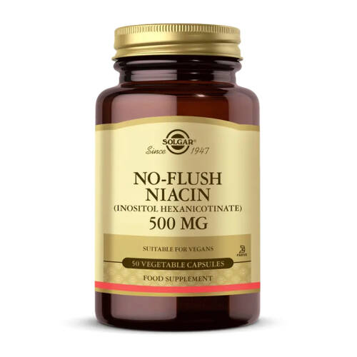 Solgar No Flush Niacin 500 mg 50 Kapsül - 1