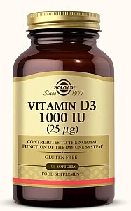 Solgar Vitamin D3 1000 IU 100 Tablet