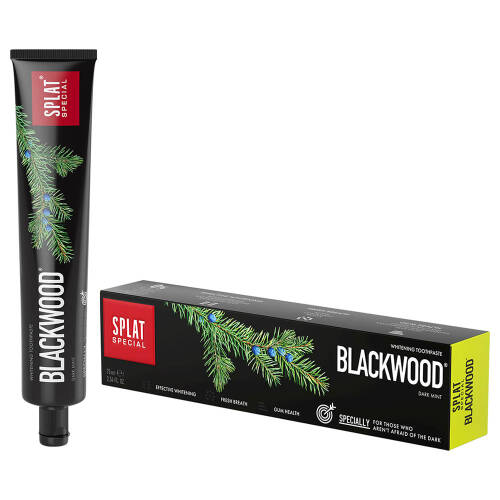 Splat Blackwood Siyah Diş Macunu 75 ml Güçlü Beyazlatma - 1