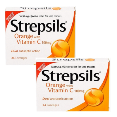 Strepsils C Vitaminli Portakal Aromalı Pastil 2'li Avantaj Paketi - 1