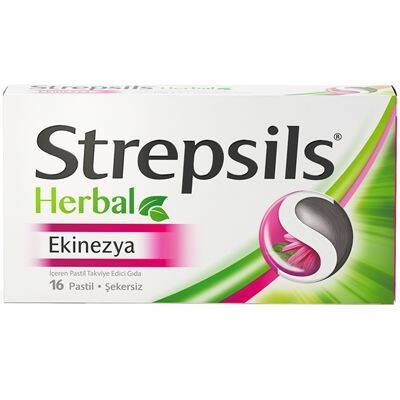 Strepsils Herbal Ekinezya Aromalı 16 Pastil - 1