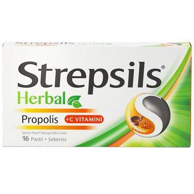 Strepsils Herbal Propolis Aromalı 16 Pastil - 1