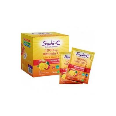 Suda-C Vitamin C 1000 mg Mango Aromalı Efervesan 20 Saşe - 1