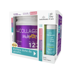 Suda Collagen Double Beauty Multiform Toz Kavanoz 300 gr Yüz Kremi Hediyeli