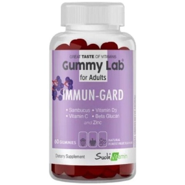 Suda Vitamin Gummy Lab Immun Gard For Adults Orman Meyveli 60 Gummies - 1