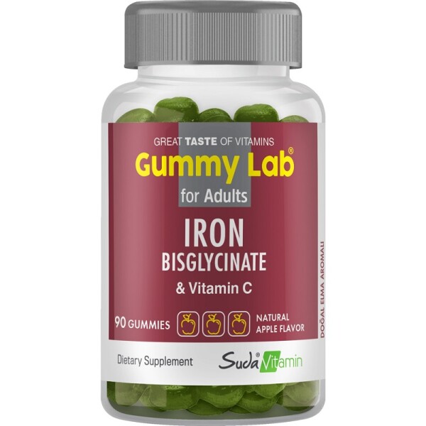 Suda Vitamin Gummy Lab Iron Bisglycinate Elma Aromalı 90 Gummies - 1