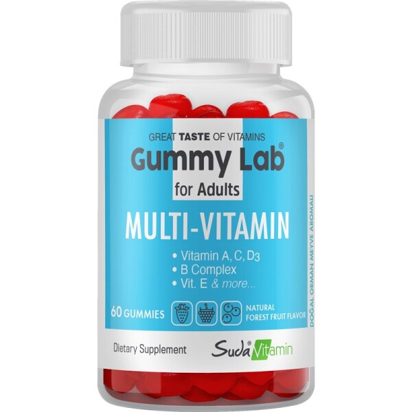 Suda Vitamin Gummy Lab Multivitamin For Adults Orman Meyveli 60 Gummies - 1