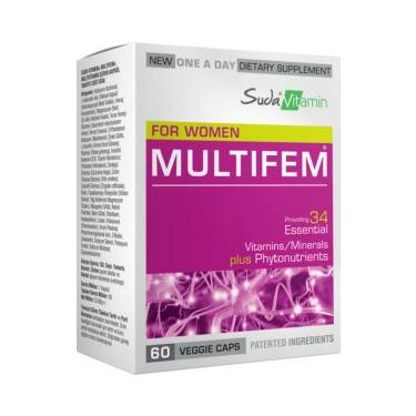 Suda Vitamin Multifem For Women Multivitamin 60 Bitkisel Kapsül - 1