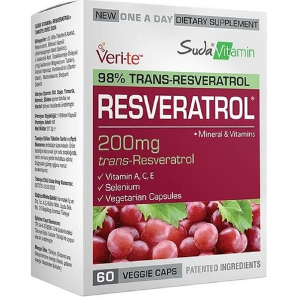 Suda Vitamins Resveratrol 60 Kapsül - 1