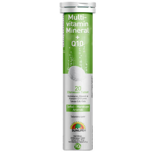 Sunlife Multivitamin Mineral + Q10 20 Efervesan Tablet - 1