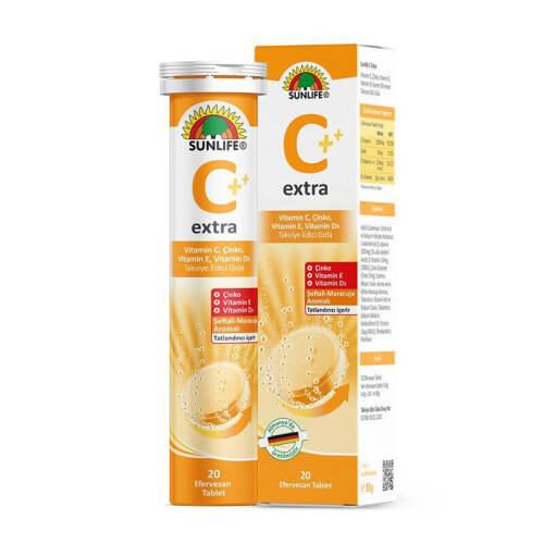 Sunlife Vitamin C Extra 20 Efervesan Tablet - 1