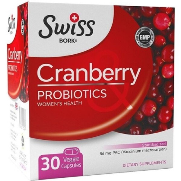 Swiss Bork Cranberry Probiotics 30 Kapsül - 1