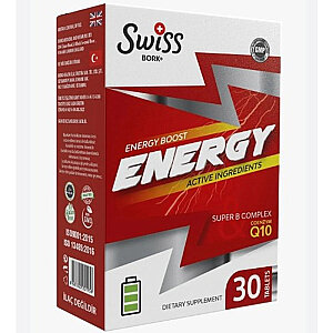 Swiss Bork Energy Q10 + Gingeng + K2 + Folat 30 Tablet