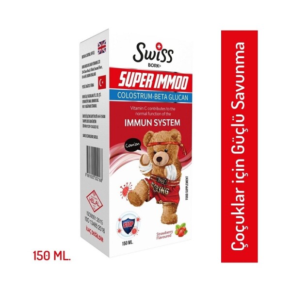 Swiss Bork Kids Super Immoo Colostrum-Beta Glucan Şurup 150 ml - 1