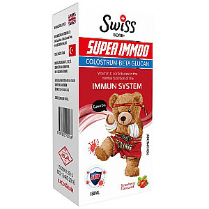 Swiss Bork Kids Super Immoo Colostrum-Beta Glucan Şurup 150 ml