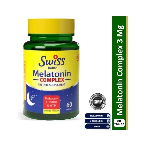 Swiss Bork Melatonin Complex 3 mg 60 Tablet - 1