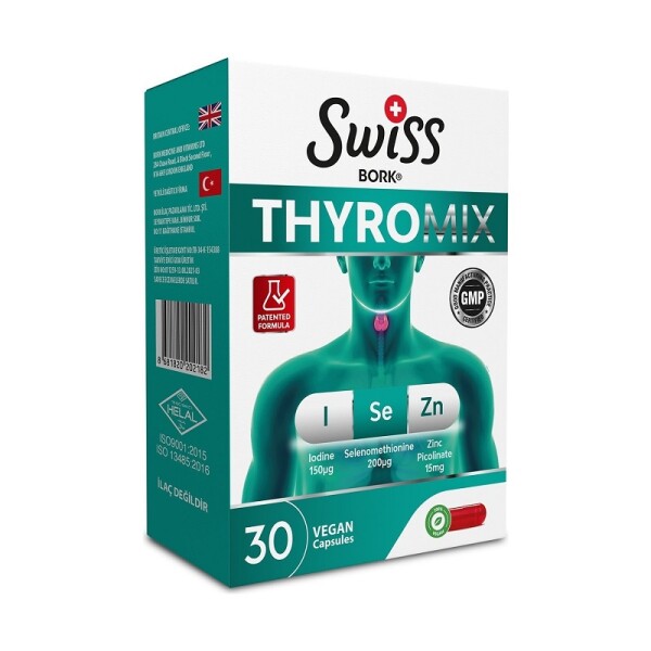 Swiss Bork Thyromix 30 Vegan Kapsül - 1