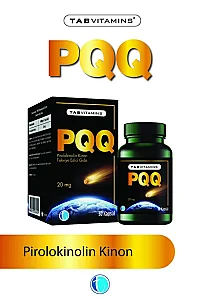 Tab İlaç TabVitamins PQQ Pirolokinolin Kinon 20 mg 30 Kapsül