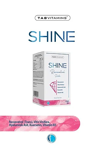 Tab İlaç Tabvitamins Shine Seramid ve Resveratrol 30 Kapsül - 1